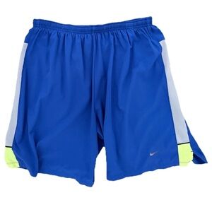 Nike Shorts Mens Medium Blue Dri Fit Running Shorts, Liner Removed, No Pockets